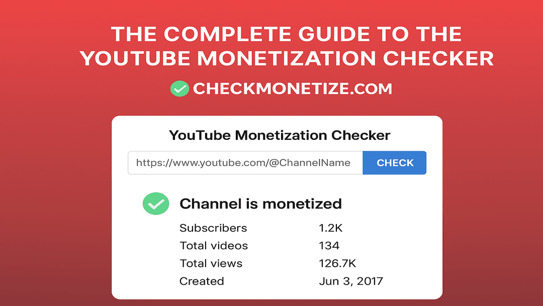 Easy Ways to Find Monetisation Status